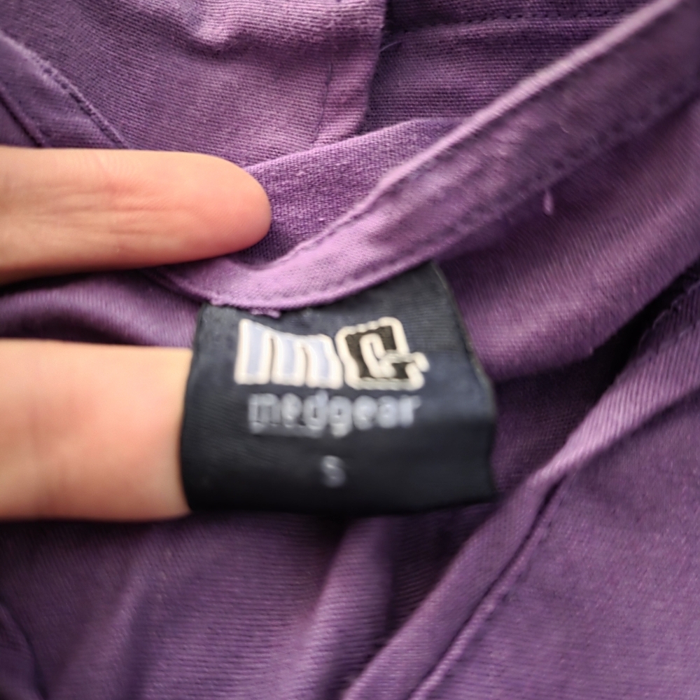 Purple medgear scrub set, size small